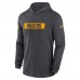 Футболка с длинным рукавом Green Bay Packers Nike Sideline Hoodie Performance - Anthracite