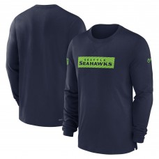 Seattle Seahawks Nike College Navy Sideline Player Performance Long Sleeve T-Shirt Seattle Seahawks Nike College Navy Sideline Player Performance Long Sleeve T-Shirt