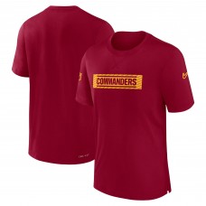 Футболка Washington Commanders Nike Sideline Player Performance - Burgundy
