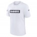 Las Vegas Raiders Nike White Sideline Player Performance T-Shirt
