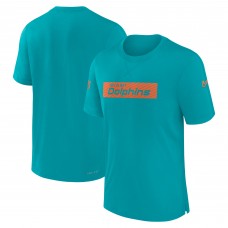 Miami Dolphins Nike Aqua Sideline Player Performance T-Shirt