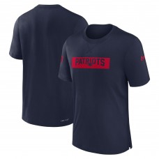 New England Patriots Nike Navy Sideline Player Performance T-Shirt
