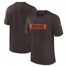 Футболка Cleveland Browns Nike Brown Sideline Player Performance