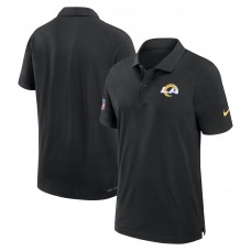 Los Angeles Rams Nike 2024/25 Sideline Performance Polo - Black