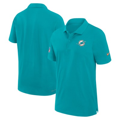Miami Dolphins Nike Aqua 2024/25 Sideline Performance Polo