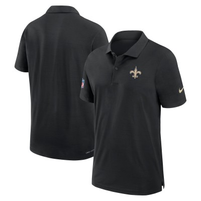 Поло New Orleans Saints Nike Black 2024/25 Sideline Performance
