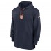 Толстовка Chicago Bears Nike Sideline Jersey Performance - Navy