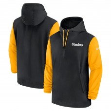 Куртка на короткой молнии Pittsburgh Steelers Nike 2024/25 Sideline Pre-Game Player - Black/Gold