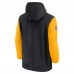 Куртка на короткой молнии Pittsburgh Steelers Nike 2024/25 Sideline Pre-Game Player - Black/Gold