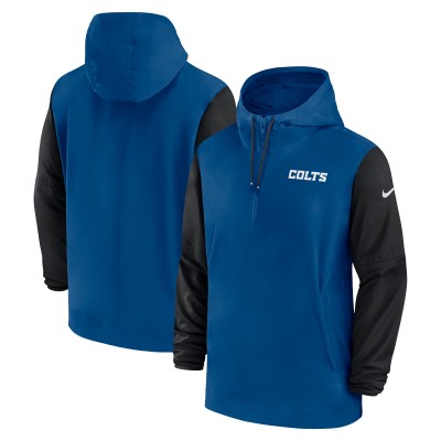 Куртка на короткой молнии Indianapolis Colts Nike 2024/25 Sideline Pre-Game Player - Royal/Black