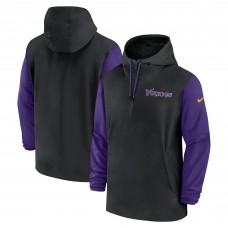 Куртка на короткой молнии Minnesota Vikings Nike 2024/25 Sideline Pre-Game Player - Black/Purple