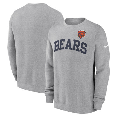 Свитшот Chicago Bears Nike Heather Gray Club Pullover