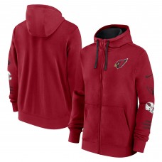 Arizona Cardinals Nike Cardinal Primetime Club Full-Zip Hoodie