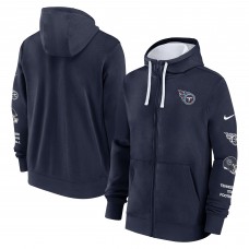 Толстовка на молнии Tennessee Titans Nike Club - Navy