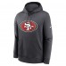 Толстовка San Francisco 49ers Nike Club Logo - Anthracite