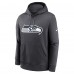 Seattle Seahawks Nike Anthracite Primetime Club Logo Hoodie