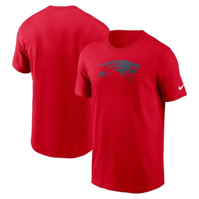 New England Patriots Nike Red Faded Essential T-Shirt