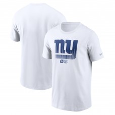 New York Giants Nike White Faded Essential T-Shirt