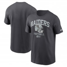 Las Vegas Raiders Nike Anthracite Helmet Essential T-Shirt
