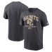 Футболка New Orleans Saints Nike Anthracite Helmet Essential