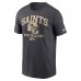 Футболка New Orleans Saints Nike Anthracite Helmet Essential