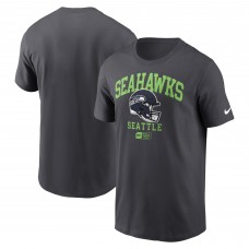 Seattle Seahawks Nike Anthracite Helmet Essential T-Shirt