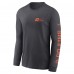 Miami Dolphins Nike Anthracite All Out Long Sleeve T-Shirt