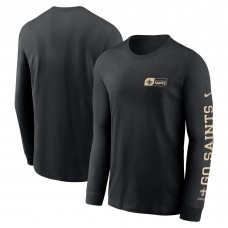 Футболка с длинным рукавом New Orleans Saints Nike All Out - Black