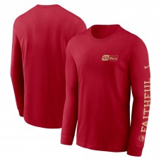 San Francisco 49ers Nike Scarlet All Out Long Sleeve T-Shirt