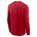 San Francisco 49ers Nike Scarlet All Out Long Sleeve T-Shirt