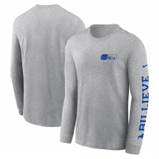 Футболка с длинным рукавом Buffalo Bills Nike All Out - Heather Gray Футболка с длинным рукавом Buffalo Bills Nike All Out - Heather Gray