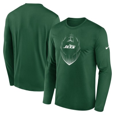 New York Jets Nike Green Icon Legend Performance Long Sleeve T-Shirt