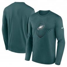 Футболка с длинным рукавом Philadelphia Eagles Nike Legend Icon - Midnight Green