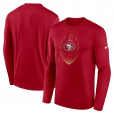 Футболка с длинным рукавом San Francisco 49ers Nike Legend Icon - Scarlet