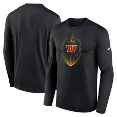 Футболка с длинным рукавом Washington Commanders Nike Legend Icon - Black