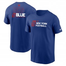 Футболка New York Giants Nike Outline - Royal
