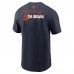 Футболка Chicago Bears Nike Navy Outline