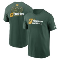 Футболка Green Bay Packers Nike Green Outline