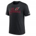 Arizona Cardinals Nike Black Overlap Lockup Tri-Blend T-Shirt