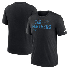Футболка Carolina Panthers Nike Black Overlap Lockup Tri-Blend