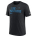 Футболка Carolina Panthers Nike Black Overlap Lockup Tri-Blend