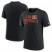 Cincinnati Bengals Nike Black Overlap Lockup Tri-Blend T-Shirt Cincinnati Bengals Nike Black Overlap Lockup Tri-Blend T-Shirt