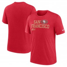 Футболка San Francisco 49ers Nike Overlap Lockup Tri-Blend - Scarlet
