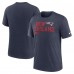 Футболка New England Patriots Nike Overlap Lockup Tri-Blend - Navy