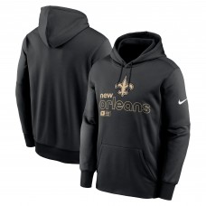Толстовка New Orleans Saints Nike Black Performance