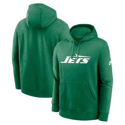 New York Jets Nike Kelly Green Rewind Club Logo Pullover Hoodie