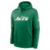 New York Jets Nike Kelly Green Rewind Club Logo Pullover Hoodie