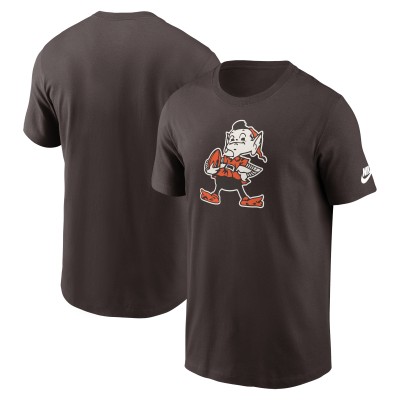 Футболка Cleveland Browns Nike Brown Rewind Logo Essential