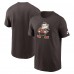 Футболка Cleveland Browns Nike Brown Rewind Logo Essential Футболка Cleveland Browns Nike Brown Rewind Logo Essential