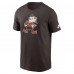 Футболка Cleveland Browns Nike Brown Rewind Logo Essential
